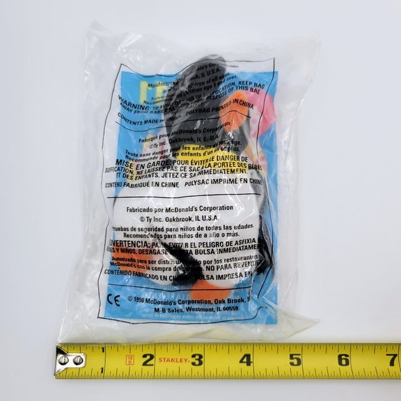 Waddle The Penguin #11 McDonald’s Toy Retired 1998 New Sealed TY Teenie Beanie B - Picture 7 of 7
